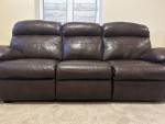 86" Leather Power Reclining Sofa