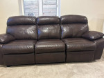 86" Leather Power Reclining Sofa