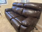 86" Leather Power Reclining Sofa