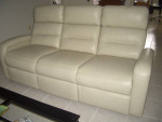NEW Double Reclining Leather Couch Sofa