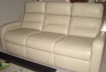 NEW Double Reclining Leather Couch Sofa