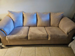Sleeper sofa beige 86x36