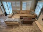 COUCH L-Shape SOFA Living Room Family Room LOVESEAT Ottaman HOME