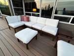 Pottery Barn Outdoor Sofa, Chair, Ottoman