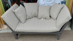 Better Homes & Gardens Delahey Folding Wood Outdoor Sofa - Gray
