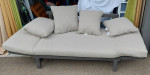 Better Homes & Gardens Delahey Folding Wood Outdoor Sofa - Gray