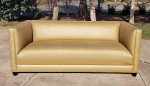 Mid Century Modern Rolled Arm Club Sofa By Ward Bennett