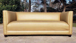 Mid Century Modern Rolled Arm Club Sofa By Ward Bennett