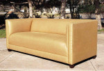 Mid Century Modern Rolled Arm Club Sofa By Ward Bennett