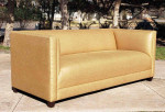 Mid Century Modern Rolled Arm Club Sofa By Ward Bennett