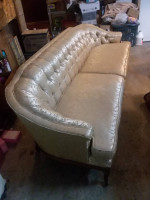 Sofa Couch Victorian Parlor Vignola 1950's like new cream silk