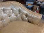 Sofa Couch Victorian Parlor Vignola 1950's like new cream silk