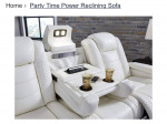 Leather Reclining Sofa