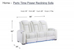 Leather Reclining Sofa