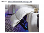 Leather Reclining Sofa