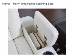 Leather Reclining Sofa