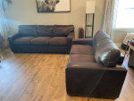 Sofa & loveseat Leatherette ~ brown