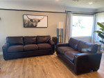 Sofa & loveseat Leatherette ~ brown
