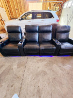 Sofa Couch Theater seating - Italian leather