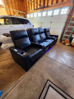 Sofa Couch Theater seating - Italian leather