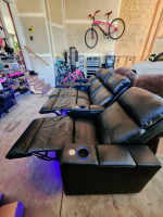 Sofa Couch Theater seating - Italian leather