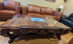 Classic handcrafted designer 6 pcs sofa set - top grain leather