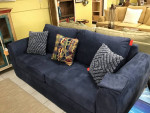 Navy Micro Fiber Sleeper Sofa