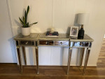 Mirrored sofa/entry/console table