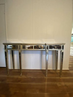 Mirrored sofa/entry/console table