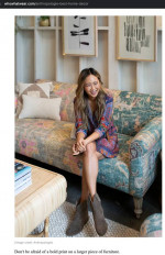 Anthropologie Rug-Printed Sofa