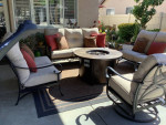Luxury Patio Hanamint Alumont 4 PC sofa set!