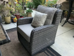Beautiful Patio Agio 5 PC Fire Pit sofa chat set.