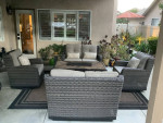 Beautiful Agio Patio 5 PC Fire pit Sofa set!