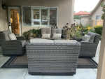 Beautiful Agio Patio 5 PC Fire pit Sofa set!