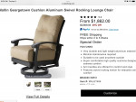 Luxury Patio Mallin Georgetown 4 PC sofa set.