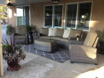 Beautiful Patio 7 PC wicker sofa set like new condition