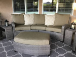 Beautiful Patio 7 PC wicker sofa set like new condition
