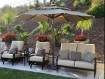 Luxury Mallin 3 PC Sofa Set
