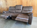 Barcalounger Fabric Manual Reclining Sofa Couch - Like NEW!
