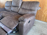 Barcalounger Fabric Manual Reclining Sofa Couch - Like NEW!