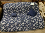 Wooden Futon Frame (Queen) w King size Deluxe Memory Foam Topper- couch sofa