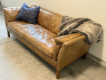 RH Sorensen Leather Sofa Couch