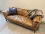 RH Sorensen Leather Sofa Couch