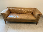 RH Sorensen Leather Sofa Couch
