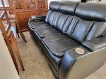 Genuine Leather Power Reclining Sofa