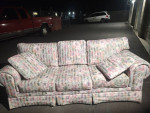 Floral sofa couch