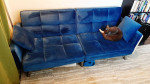 Blue Velvet Sleeper Sofa