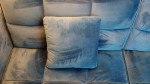 Blue Velvet Sleeper Sofa