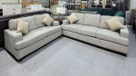 New Fabric Sofa And Loveseat Set, Light Gray
