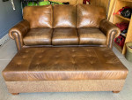 Creative Leather Sofa and Ottoman